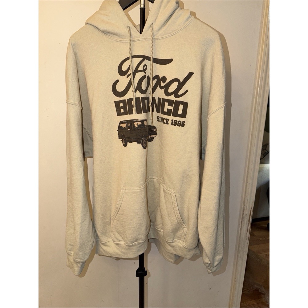 Ford Official Licensed Product Hoodie Pullover Sweatshirt Men XL Sandstone